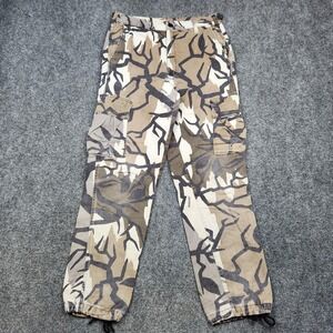 Vintage Predator Camo Pants Mens Medium Brown Cargo Hunting Outdoor Made USA